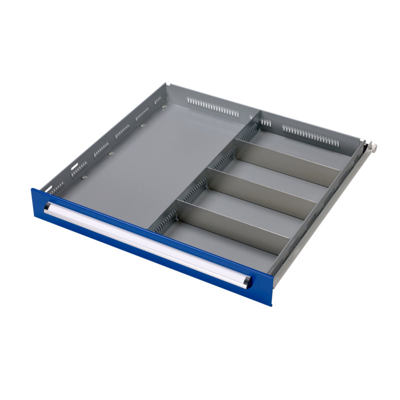 Schubladenschrank Zubehör-EINTLNG-SET-(F.SLSHRNK-700S)-5FACH-KH70     Verpackungsinhalt    1 Einheit
