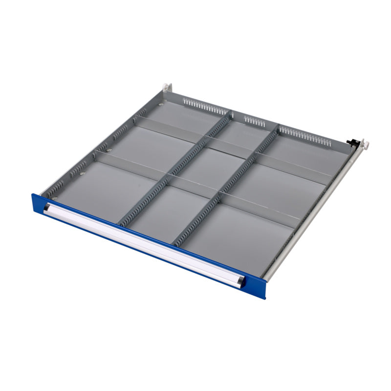 Schubladenschrank Zubehör-EINTLNG-SET-(F.SLSHRNK-700S)-9FACH-KH40     Verpackungsinhalt    1 Einheit