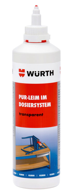 Leim PUR-LEIM-PUR-TRANSPARENT-DOSIERSYS-500G     Verpackungsinhalt    12 Einheit