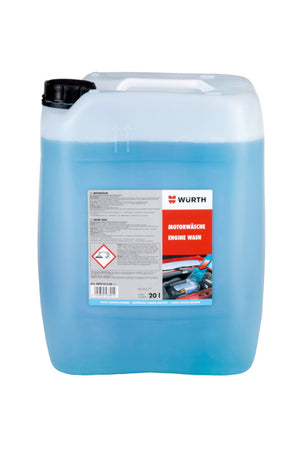 Weiße Sprühflasche mit blauem Etikett für Motorreiniger MOTREINIG sichtbar auf weißem Hintergrund.