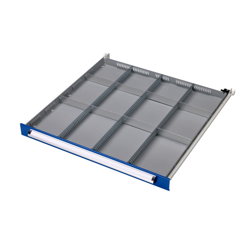Schubladenschrank Zubehör-EINTLNG-SET-(F.SLSHRNK-700S)-12FACH-KH40     Verpackungsinhalt    1 Einheit
