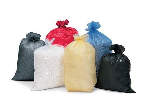 Garbage bags PREMIUM, LDPE, 140L, blue, 700+200x1100mm, 60my, 20 pcs/roll.
