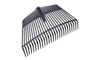 Der Laubbesen LAUBBSN hat breite, flexible Borsten und einen ergonomischen Griff für einfachen Gebrauch.