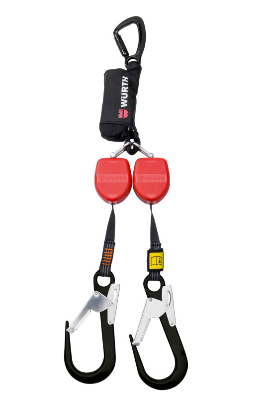 Kompaktes Höhensicherungsgerät HSIGER-HSG25 Y-COMPACT mit Fallschutzmechanismus und Liftfunktion.