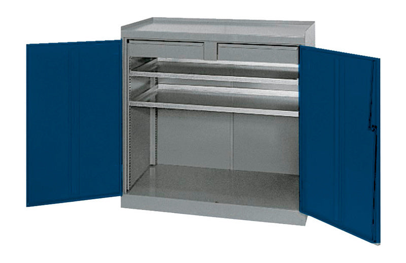 Flügeltürenschrank-FLGTRSHRNK-BASIC-FT02-RAL5010     Verpackungsinhalt    1 Einheit