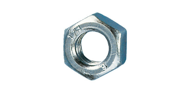 Sechskantmutter niedrige Form MU 6KT DIN439B 4 mit 6 mm Durchmesser und korrosionsbeständigem Material.