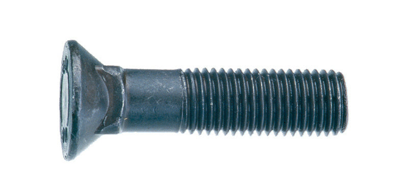 Schraube mit Senkkopf und Vierkantansatz nach DIN 608 in Metalloptik.