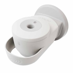 Weißer Lesseau Seifenspender mit Pumpe und Wandhalterung.