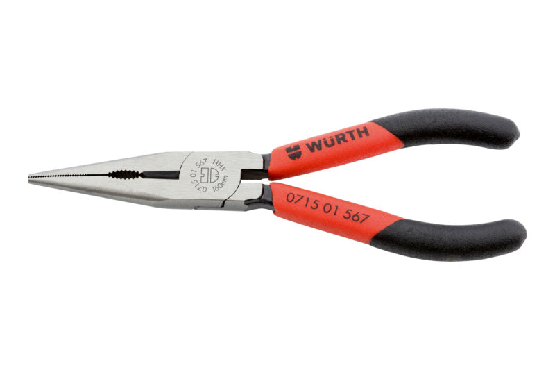 Flachrundzange-FLRDZANG-GD-SCHWARZ/ROT-L160MM     Verpackungsinhalt    1 Einheit