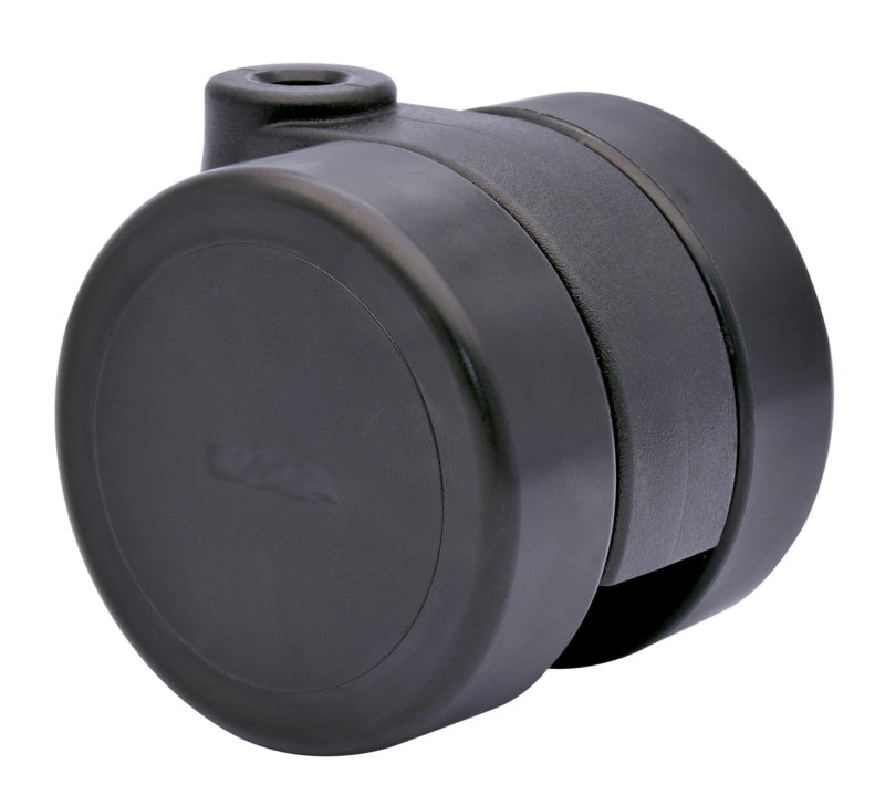 Robuste Möbelrolle MOEBLDPROLL-HART mit 75 mm Durchmesser und integriertem Bremssystem.