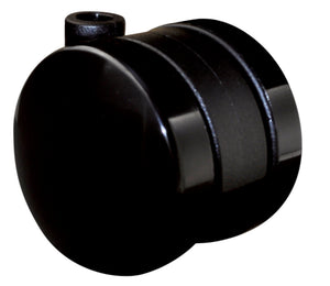 Robuste Möbelrolle MOEBLDPROLL-HART mit 75 mm Durchmesser und integriertem Bremssystem.