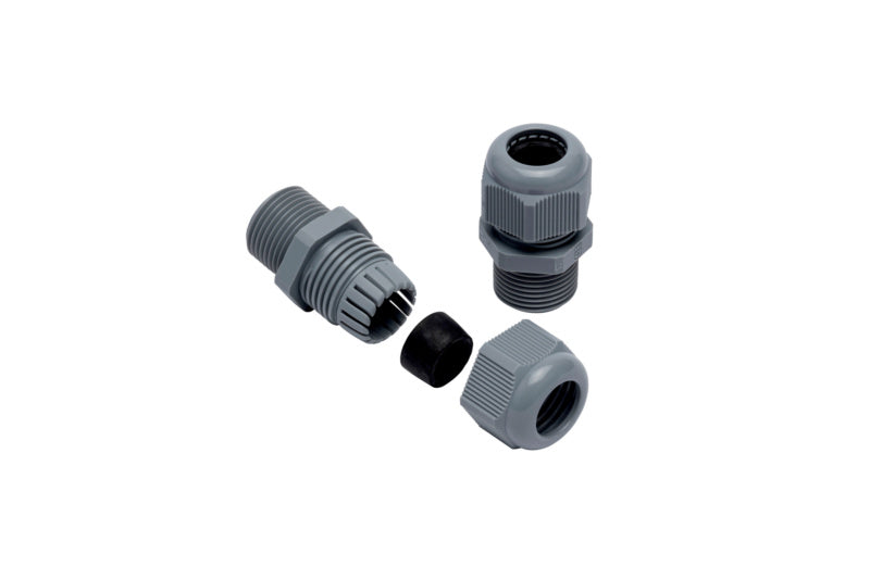 Kabelverschraubung PG-KABELVERSCHR.-PG-11-3 aus robustem Kunststoff mit IP68 Schutzklasse.