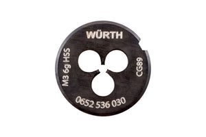 Schneideisen aus hochlegiertem HSS mit scharfen Kanten und kompakter Bauweise für Gewindeschneiden