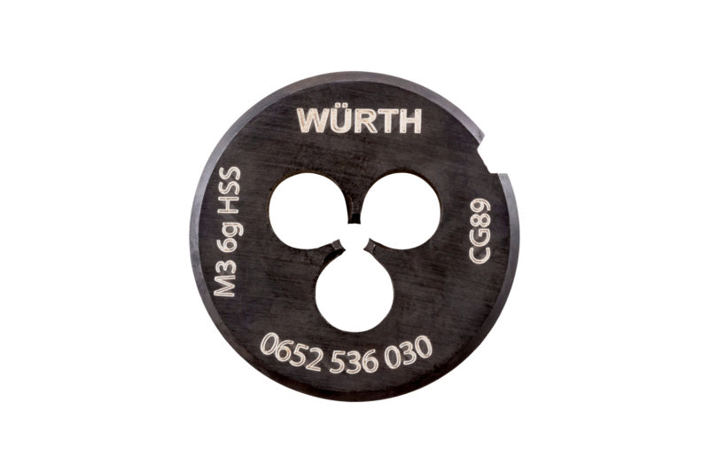 Schneideisen aus hochlegiertem HSS mit scharfen Kanten und kompakter Bauweise für Gewindeschneiden