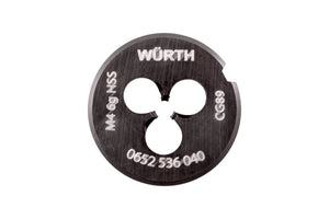 Schneideisen SHNDEIS HSS WN aus Hochgeschwindigkeitsstahl mit scharfen Kanten für präzises Gewindeschneiden.