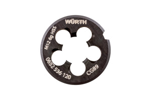 Schneideisen SHNDEIS HSS WN aus Hochgeschwindigkeitsstahl mit scharfen Kanten für präzises Gewindeschneiden.