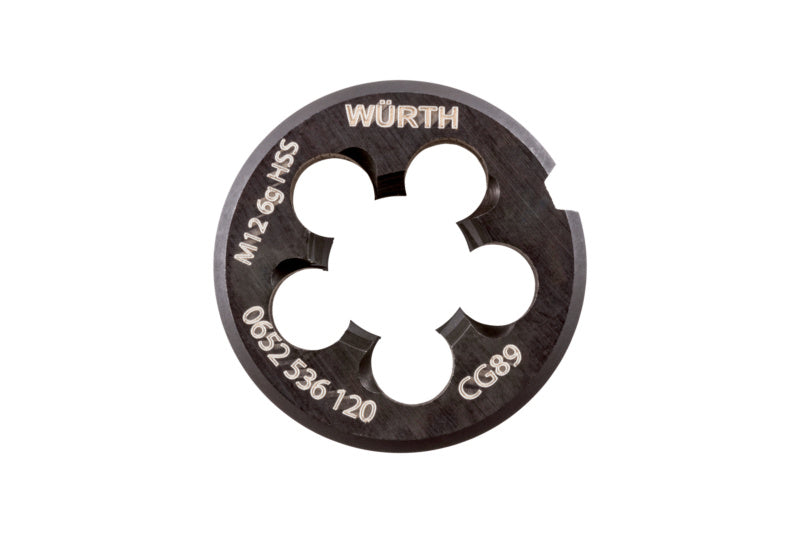 Schneideisen SHNDEIS HSS WN aus Hochgeschwindigkeitsstahl mit scharfen Kanten für präzises Gewindeschneiden.