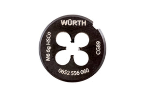 Metallisches Schneideisen SHNDEIS HSCO WN aus Hochgeschwindigkeitsstahl für Innengewinde.