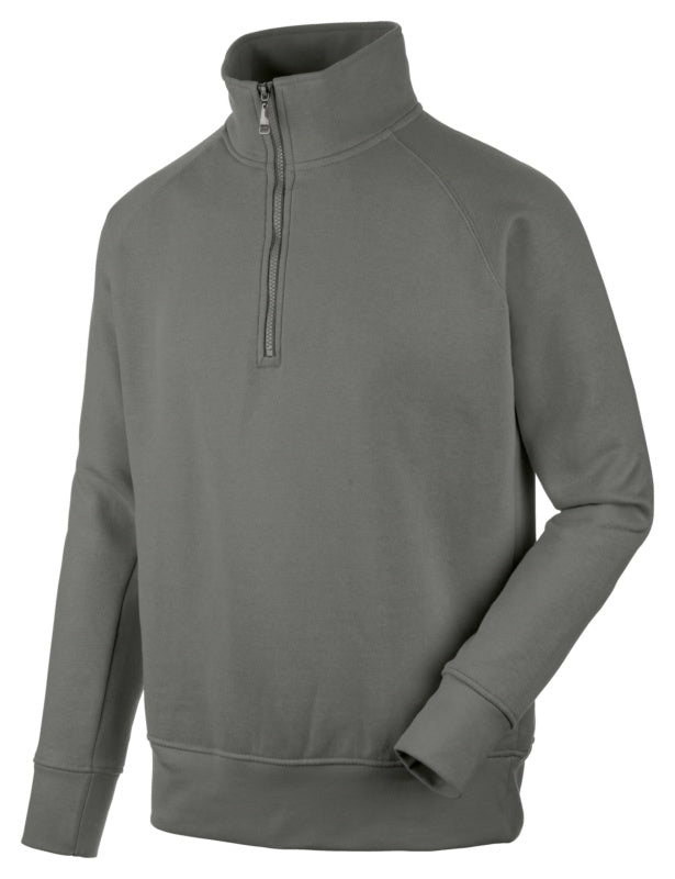SWEATSHIRT 1/2 ZIP JOB+ SMOKE XS