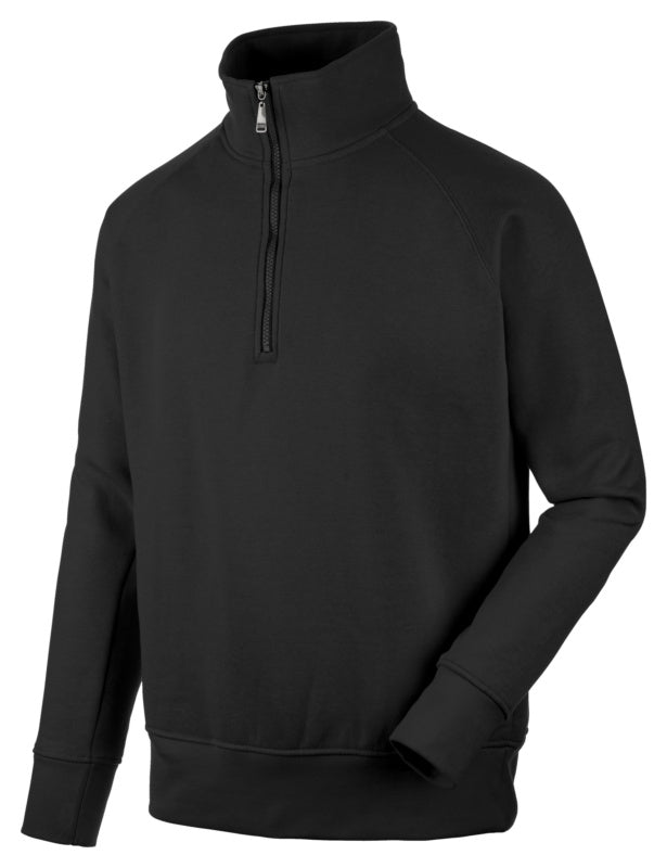 SWEATSHIRT 1/2 ZIP JOB+ SCHWARZ XS