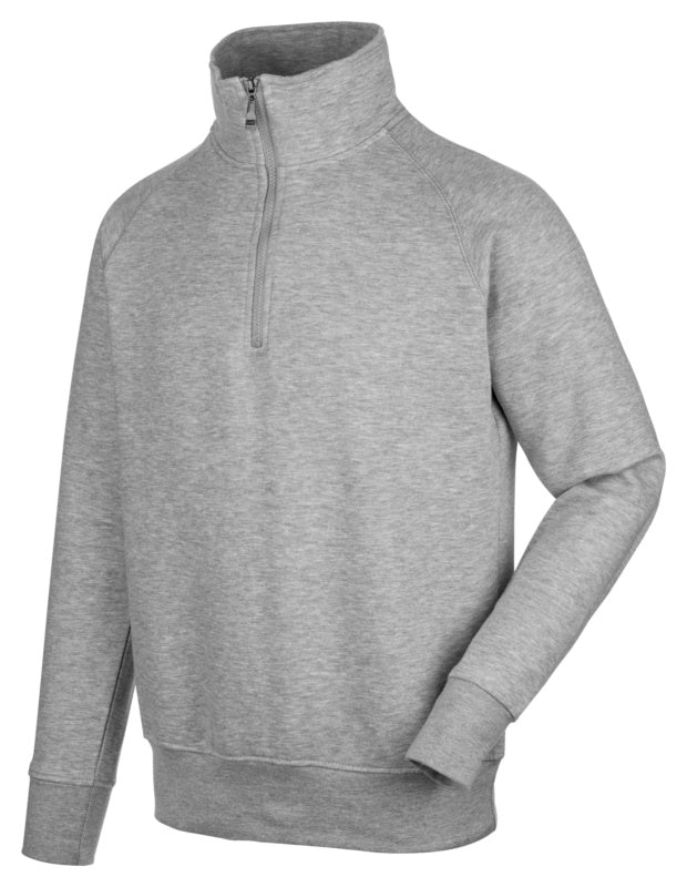 SWEATSHIRT 1/2 ZIP JOB+ GRAU XS