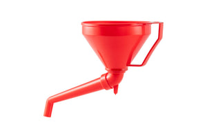 Kompakter, robuster Kunststofftrichter für präzises Umfüllen von Flüssigkeiten und Schüttgut.
