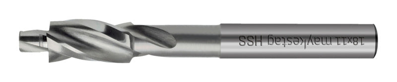 Flachsenker FLSER aus Hochleistungsstahl mit ergonomischem Handgriff und scharfen Schneidkanten.