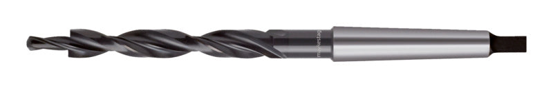 Stufenbohrer BO STUF MF DIN8377RNM aus legiertem Stahl mit mehreren Bohrstufen und Zentrierspitze.