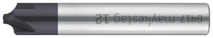 Viertelrundfräser aus Vollhartmetall mit TIALN-Beschichtung für präzises Fräsen.
