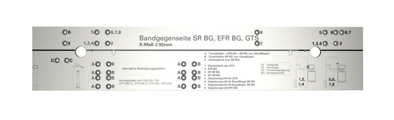 Bohrlehre-Türschließer-BOLEHR-TRSHL-GTS - Marktplatz24