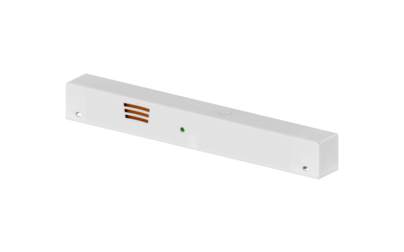 Weiße Schließfolgeregelung und Feststellanlage ZB-RAUCHSCHALTZENT-F.SR-RSZ mit kompakter Einheit