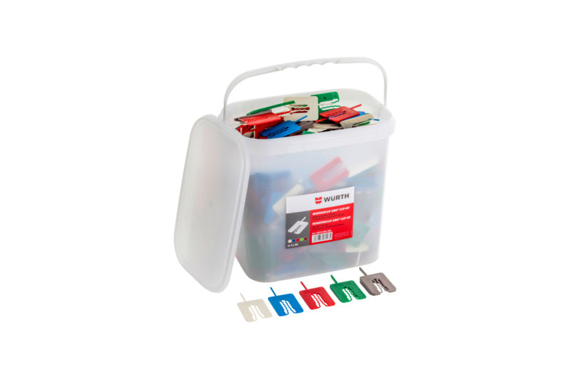 400 Stück Abstandsmontageclips aus Polypropylen 60x45 mm in verschiedenen Ausführungen