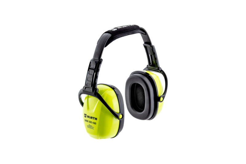 Kapselgehörschutz in Schwarz mit gepolsterten Ohrmuscheln und ergonomischem Design.