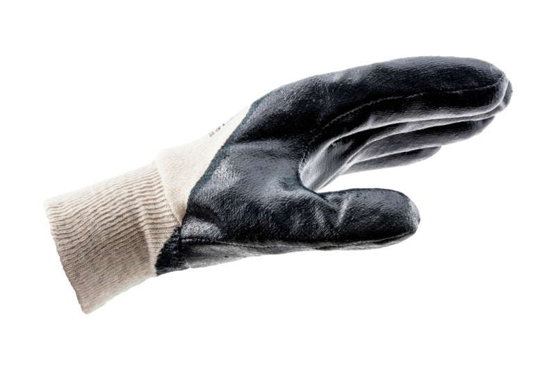 Blaue Nitrilhandschuhe Größe 10 mit robuster Beschichtung für Schutz und Flexibilität.