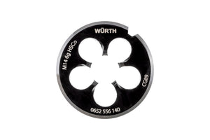 Das Schneideisen SHNDEIS HSCO EN22568 aus Hochgeschwindigkeitsstahl mit ergonomischer Form.