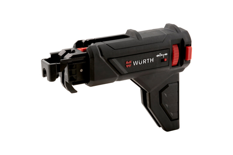 Das Magazin Schraubvorsatzgerät mit ergonomischem Griff und integriertem Schraubenmagazin.