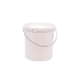 Weißer 10L Eimer aus robustem Kunststoff, vielseitig und umweltfreundlich, ideal für Haushalt und Garten