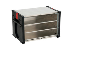 Systembox ORSY BULL in robustem Design mit Tragegriff und anpassbaren Fächern.