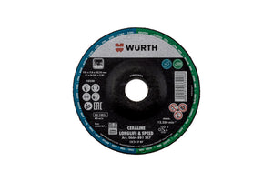 Runde Schruppscheibe SSHB für Winkelschleifer, geeignet für Metallbearbeitung und hohe Abtragsleistung.