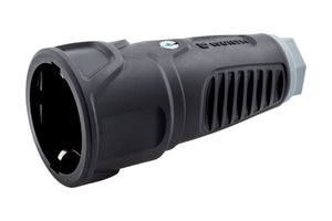 Schutzkontakt Kupplung KUPPL VOLLGUMMI aus strapazierfähigem Vollgummi mit ergonomischem Design.