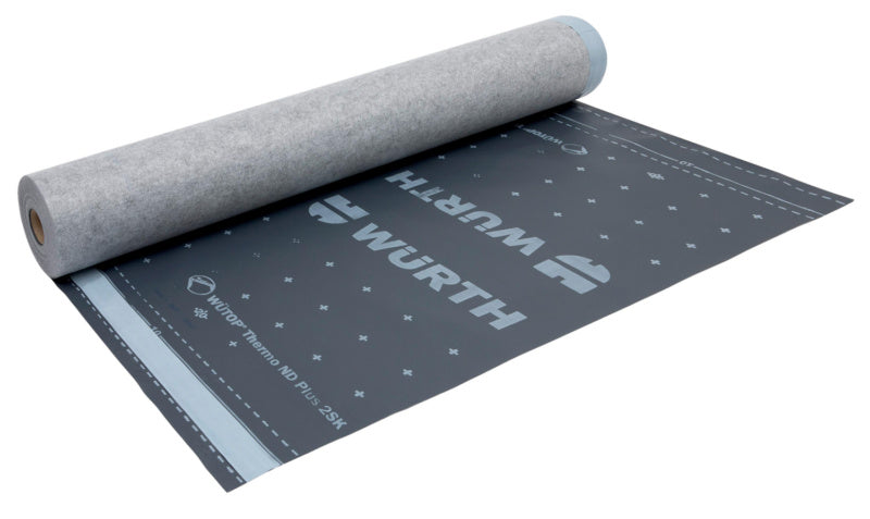 Dachbahn WÜTOP-DBAHN-THERMO in grauer Farbe mit robustem, isolierendem Material.