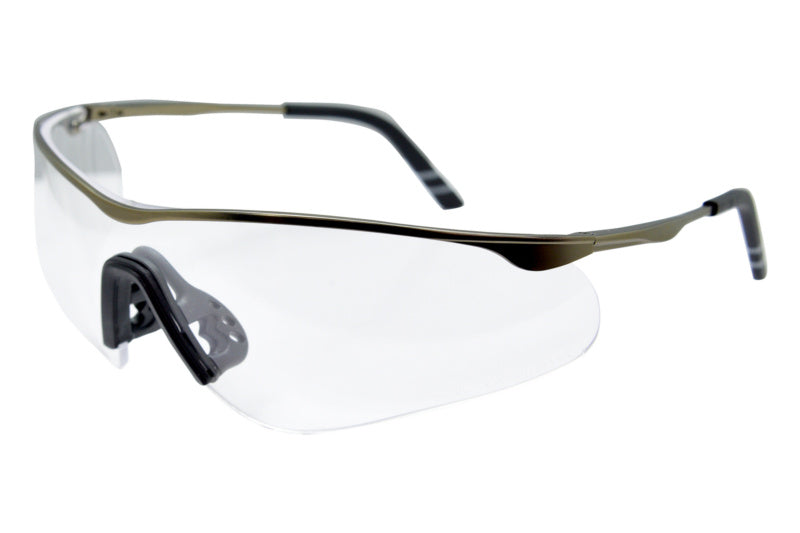 Translucent safety goggles with adjustable straps and ergonomic design for comfort and protection.
