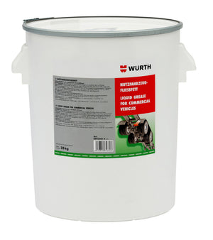 25 kg Verpackung von Zentralschmieranlagenfett ZENTANLFET-FLIESS-NFZ in grauer Farbe.