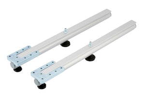 Tischverlängerung TIVERL-EAT-500 aus Holz mit klappbarem Mechanismus zur Flächenerweiterung.