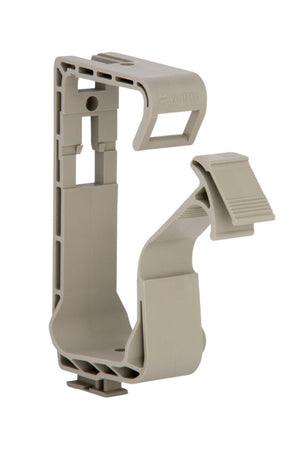 Moderner Kabelsammelhalter KSH aus robustem Material zur ordentlichen Bündelung mehrerer Kabel.