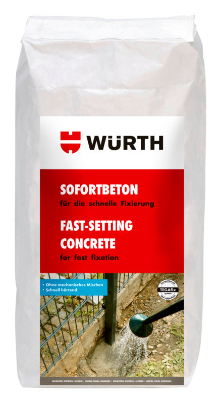 Montage und Reparatur-BET-SOFORTBETON-25KG     Verpackungsinhalt    1 Einheit