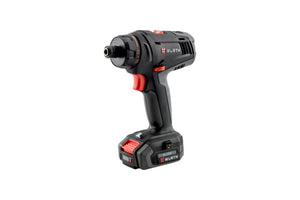 A cordless screwdriver with a compact design and ergonomic grip for easy handling.