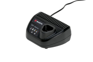 Ladegerät für Akku-Maschinen mit LED-Anzeige und Sicherheitsfunktionen in robustem Design.