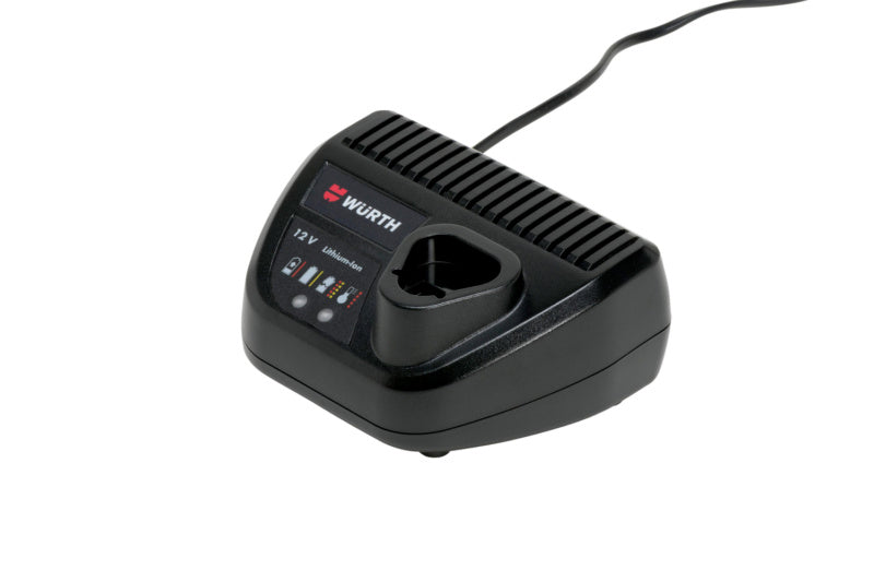 Ladegerät für Akku-Maschinen mit LED-Anzeige und Sicherheitsfunktionen in robustem Design.