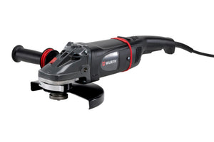 Elektrowinkelschleifer mit 230 mm Schleifteller und ergonomischem Griff für präzises Arbeiten.